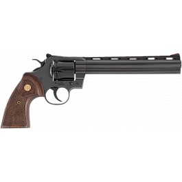 Colt PYTHONBP8WTS Python #6 Shot 8" Blued Carbon Steel Vent Rib Barrel, Cylinder & Frame, Wood Grip, Exposed Hammer Revolver