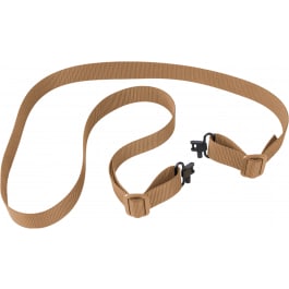 Bulldog Bulldog BD831 Two Point Gun Sling Tan with Deluxe Locking Swivels and 1" Loops