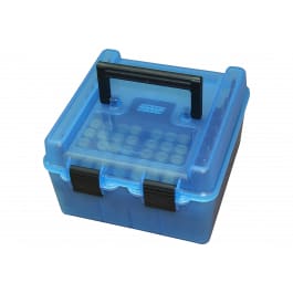 MTM Products MTM Case-Gard R100MAG24 Deluxe Ammo Box Blue Polypropylene 100rd