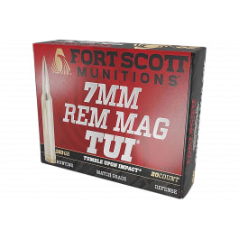 Fort Scott Munitions Fort Scott Munitions 7MMMAG-150-SCV2 7mm 150gr Solid Copper Spun Ammunition - 20 rounds