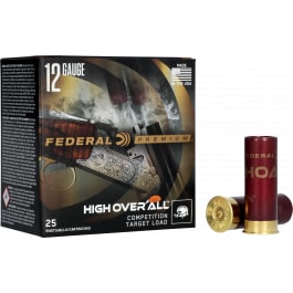 Federal Federal Premium High Over All 12 Gauge 2.75" 25 Round 7/8 oz 24gr #9 Lead Shot Brass Case