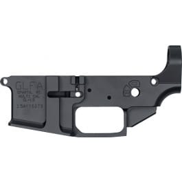 Great Lakes Firearms GL15 Stripped Lower Receiver GL15 BLK-S Receiver Multi-Caliber Aluminum Black Matte Billet