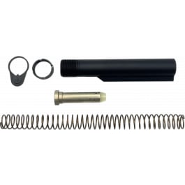 LBE Unlimited Buffer Tube Kit AR-15 Black, 6-Position Tube, H2 Heavy Buffer, Carbine Spring.