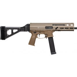 Grand Power Stribog SP45A3 .45 ACP 8" Pistol 20 Rounds Semi-Auto Roller-Delayed Blowback FDE