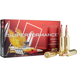 Hornady Superformance 22 Creedmoor 65gr CX Polymer Tip 20 Rounds Brass Case