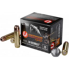 Underwood Ammo Underwood Ammo .50 Beowulf 350gr XTP Jacketed Hollow Point Brass Case 20 Rounds