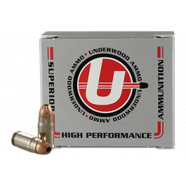 Underwood Ammo Underwood Ammo .357 SIG 115gr Jacketed Hollow Point 20 Round Nickel Plated Brass Case