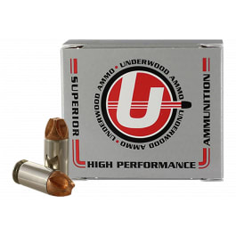 Underwood Ammo Underwood Xtreme Defender 45 ACP 135gr Solid Monolithic Xtreme Defender Bullet 20 Rounds Nickel-Plated Brass