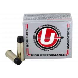 Underwood Ammo Underwood 44 Rem Mag 305gr Lead Flat Nose Gas Check Ammunition - 20 rounds - 723