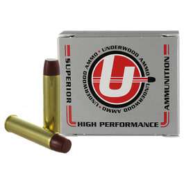 Underwood Ammo Underwood Ammo 460 S&W Magnum 360gr Hard Cast Long Flat Nose Gas Check 20rd Nickel-Plated Brass Case