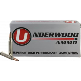 Underwood Controlled Chaos .223 Rem 62gr Solid Copper Hollow Point 20 Rounds Nickel-Plated Brass Case