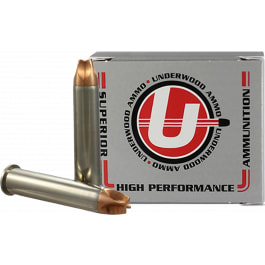 Underwood Ammo Xtreme Hunter 45-70 Government +P 325gr Copper Monolithic 20rd Nickel-Plated Brass Case