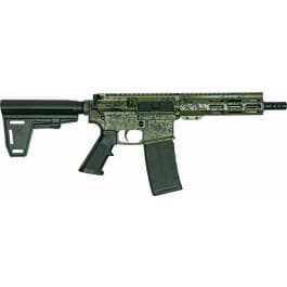 Great Lakes GL15 GL15LGRNPISTOLBUNDLE Pistol .223 Wylde 7.5" 30+1 Semi-Auto Lichen Green Cerakote, Threaded Barrel, M-LOK Handguard