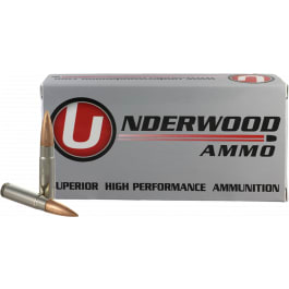 Underwood Ammo Underwood Match .300 AAC Blackout 220gr Hollow Point Boat Tail Nickel-Plated Brass Case 20 Rounds