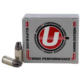 Underwood Xtreme Defender Platinum 9mm Luger +P+ 90gr Solid Monolithic 20rd Nickel-Plated Brass Case