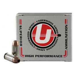 Underwood Ammo Underwood Ammo XTP Jacketed Hollow Point 40 S&W 155gr 1300 fps Ammunition - 20 rounds