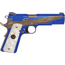 Iver Johnson Eagle Majestic 1911 G2 MAJESTICEAGLE .45 ACP 5" 8rd Semi-Auto Pistol PVD Royal Blue Engraved