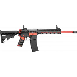Tippmann Arms M4-22 Redline Semi-Auto Rifle, .22 LR, 16" Fluted Threaded Barrel, 25rd, Red Accents, TK Compensator