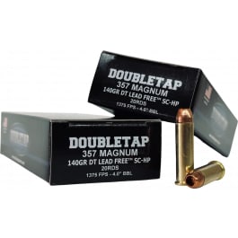 Doubletap Defense DoubleTap 357 Magnum 140 Grain Solid Copper Hollow Point Ammunition - 20 rounds - 357M140X