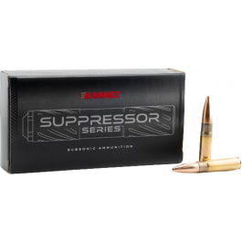Barnes Bullets Barnes Suppressor Series 300 Blackout 220gr Sierra MatchKing 20rd Brass
