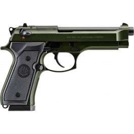 Beretta 92FS OD Green J92F300GR15 Pistol 9mm 4.9" 15+1 DA/SA Threaded Barrel OD Green Cerakote