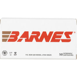 Barnes Bullets Barnes Defense JHP 9mm Luger 115gr Sierra JHP Brass 50rd