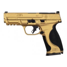 Smith & Wesson M&P9 M2.0 Metal 14303 Pistol 9mm 4.25" 17+1 Semi-Auto Optics-Ready Gold Cerakote