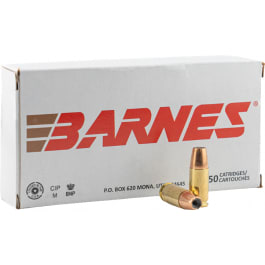 Barnes Bullets Barnes Defense JHP 9mm Luger 124gr Sierra JHP 20rd Brass