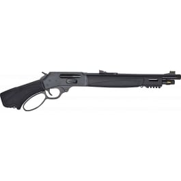 Henry H009GBLX3030 Bear's Leg 3.1"\s13.80" Blued Threaded Barrel, Blue Steel Drilled & Tapped Receiver, Black Synthetic Fixed w/ Pistol Grip Stock