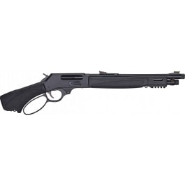 Henry H010GBLX4570 Bear's Leg 3.1"\s13.80" Blued Threaded Barrel, Blue Steel Drilled & Tapped Receiver, Black Synthetic Fixed w/ Pistol Grip Stock