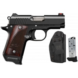 Kimber Micro 9 RTC-K Bundle 3300253 Pistol 9mm 3.15" Barrel 7+1 SA Black KimPro II Slide Rosewood Grips