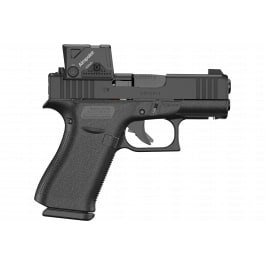 Glock G43X COA, Semi Automatic Slimline Pistol, 9mm, 3.41" Barrel, (2) 15rd Magazines, Aimpoint COA, Black - PX4350B03FRMOS8A4