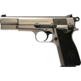 Tisas Regent BR9 12500026 Pistol 9mm 4.67" 15+1 Single Action Nickel Wood Grips
