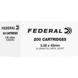 Federal American Eagle Training 5.56x45mm 55gr FMJBT Brass 200-Round Box