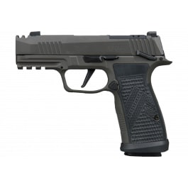 Sig Sauer 365AXGCA9LEGIONMSCA P365 AXG Legion 10+1 3.10" Legion Gray Cerakote Integrated Compensator/Optic Ready/Serrated Slide, Legion Gray Cerakote Stainless Steel Frame w/Picatinny Rail,
