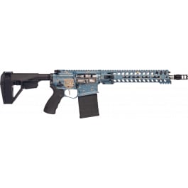 Patriot Ordnance Factory 02552 Rogue 250th Anniversary Limited Edition 20+1 12.50" Match Grade Barrel, America 250 Cerakote Aluminum Receiver w/Picatinny Rail, M-LOK Handguard, Black Polymer S