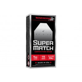Winchester WINCHESTER AMMO 9mm Luger FN Super Match 115Gr 50rd