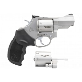 Taurus 692 2-692029 Revolver, 357 Mag/38 Special +P/9mm, 2.50" Barrel, 7 Rd, DA/SA, Matte Stainless, Interchangeable Cylinders, Adjustable Rear Sight