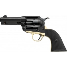 EMF Pietta PFI38ALLOYBR312CB Revolver, .38 Super, 3.50" Barrel, 6-Round, Fixed Sights, Brass Backstrap & Trigger Guard
