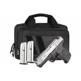 Smith & Wesson SD9 2.0 Bundle 14954 Pistol 9mm 4" 16+1 Striker-Fired Stainless Slide Black Frame Savior Bag
