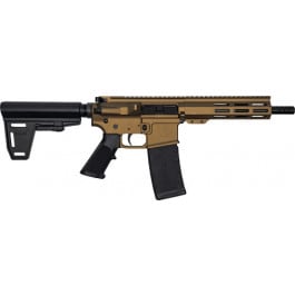 Great Lakes Firearms & Ammo GL15 AR-15 Pistol GL15300PBBRZ 300 AAC Blackout 7.5" 30+1 Semi-Auto Bronze Cerakote, Adjustable Brace