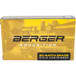 Berger Bullets Berger Hybrid Target 6mm Creedmoor 105gr 20-Round Box