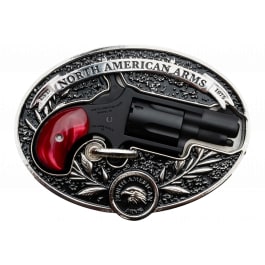 North American Arms Zorro .22 LR Mini Revolver Single Action 5-Round Belt Buckle