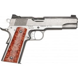 CNC Firearms Kimber 1911 Sienna CNCSIENNA45 Pistol .45 ACP 5" 7-Round Single Action Stainless Damascus Pattern Custom Copper Grips