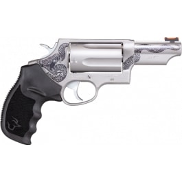 Taurus Judge 2-441039T-SNK .45 Colt/.410 Bore 3-Inch 5-Round DA/SA Stainless Engraved Snake Revolver