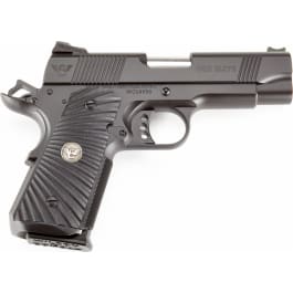Wilson Combat CQBECP45 1911 CQB Elite Compact 45 ACP 4" 7+1 Black Black G10 Starburst Grip