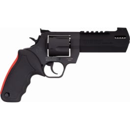 Taurus 2454051RH Raging Hunter 454 Casull 5rd 5.12" Matte Black Oxide Steel Black Rubber with Integrated Red Cushion Insert Grip