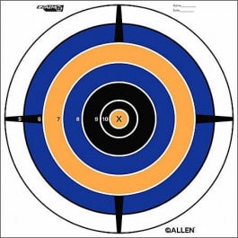 EZ-Aim 15334 High-Quality  Paper Bullseye Black / <em>White</em> 13 Pack
