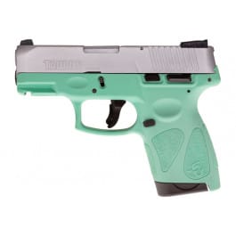 <em>Taurus</em> 1G2S939C <em>G2S</em> Slim 7 Round, 3-Dot ADJ. SS / CYAN Polymer - 2 <em>Magazines</em>