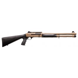 AKSA Arms S4 Semi-Automatic 12 Gauge Shotgun, 18.5" Barrel, 5+1 Capacity - FDE - 12060